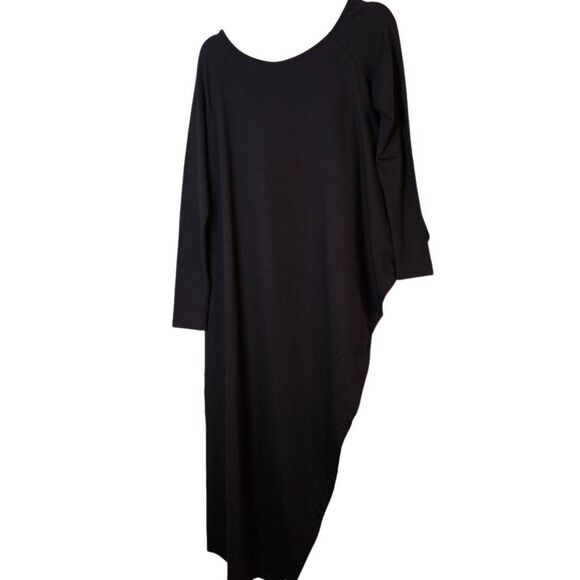 Marcella black Kensington asymmetrical minimalist dress. M. - Picture 2 of 4